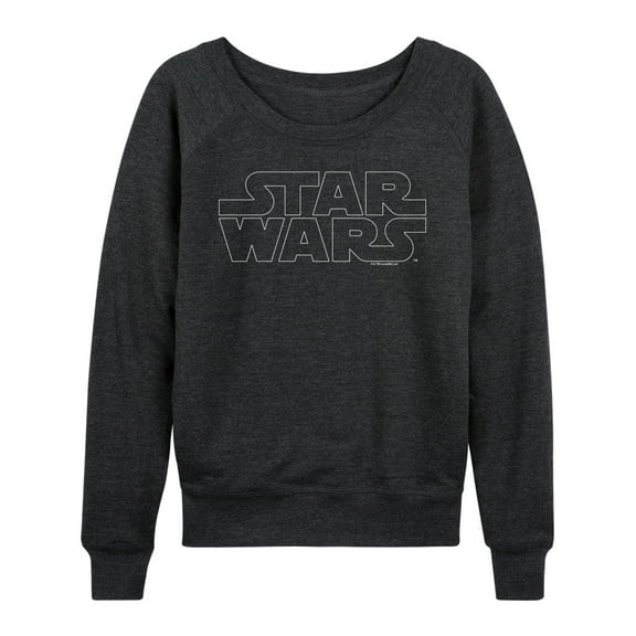 Star Wars - Logo Outline - Women's French Terry Pullover Sweatshirt