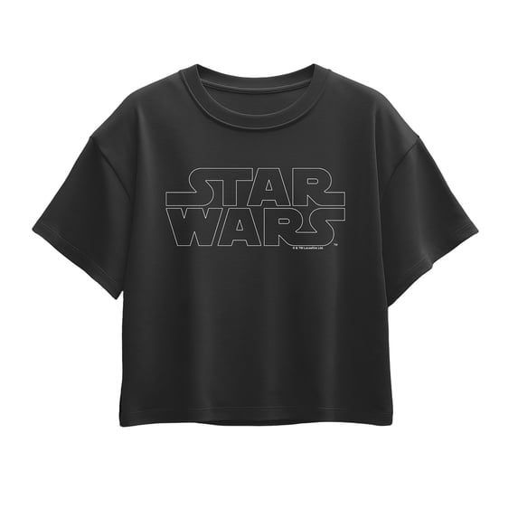 Star Wars - Logo Outline - Youth Girls Boxy T-Shirt