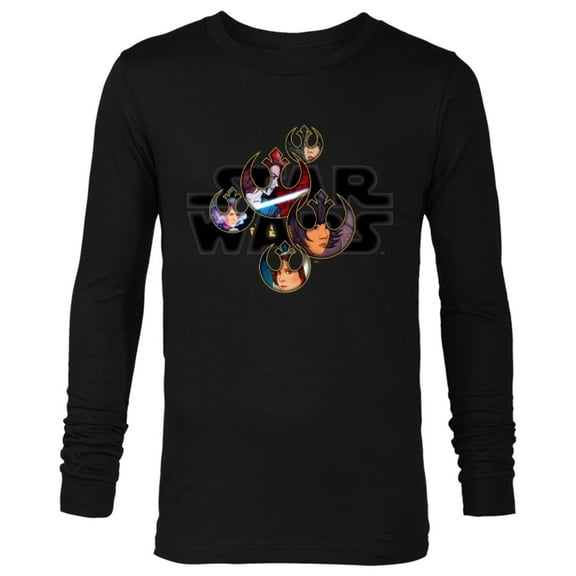 Star Wars Logo Resistance Warriors - Long Sleeve T-Shirt for Men - Customized-Black