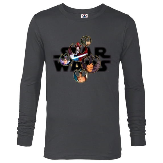 Star Wars Logo Resistance Warriors - Long Sleeve T-Shirt for Men - Customized-Charcoal Heather