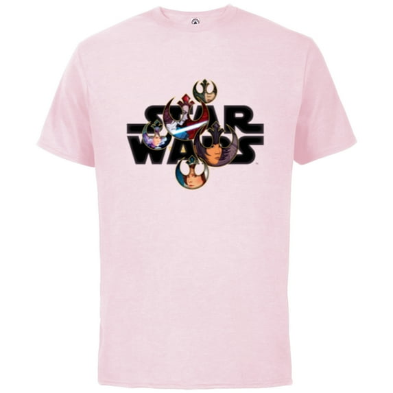 Star Wars Logo Resistance Warriors - Short Sleeve Cotton T-Shirt for Adults - Customized-Soft Pink