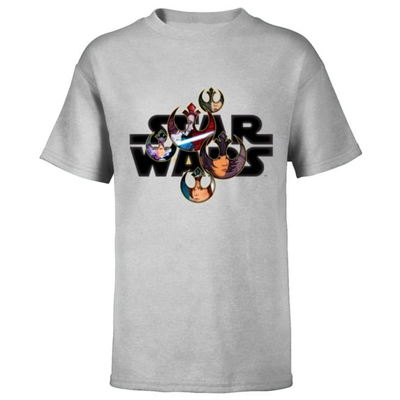 Star Wars Logo Resistance Warriors - Short Sleeve T-Shirt for Kids - Customized-Athletic Heather
