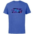 thumbnail image 1 of Star Wars Logo Retro 90s Twinkling Stars - Short Sleeve Cotton T-Shirt for Adults -Customized-Royal Heather, 1 of 5