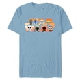 thumbnail image 1 of Star Wars Logo The Mandalorian Kawaii Characters Standard - Short Sleeve Blended T-Shirt for Adults – Customized-Ocean Blue, 1 of 5