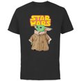 thumbnail image 1 of Star Wars Logo The Mandalorian The Child Cute Comic - Short Sleeve Cotton T-Shirt for Adults - Customized-Black, 1 of 5