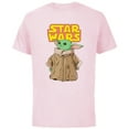 thumbnail image 1 of Star Wars Logo The Mandalorian The Child Cute Comic - Short Sleeve Cotton T-Shirt for Adults - Customized-Soft Pink, 1 of 5