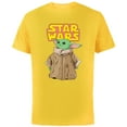thumbnail image 1 of Star Wars Logo The Mandalorian The Child Cute Comic - Short Sleeve Cotton T-Shirt for Adults - Customized-Yellow, 1 of 5