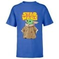 thumbnail image 1 of Star Wars Logo The Mandalorian The Child Cute Comic - Short Sleeve T-Shirt for Kids - Customized-Royal, 1 of 5