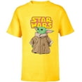 thumbnail image 1 of Star Wars Logo The Mandalorian The Child Cute Comic - Short Sleeve T-Shirt for Kids - Customized-Yellow, 1 of 5