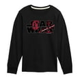 thumbnail image 1 of Star Wars - Logo Darth Vader - Toddler And Youth Long Sleeve Tee, 1 of 4