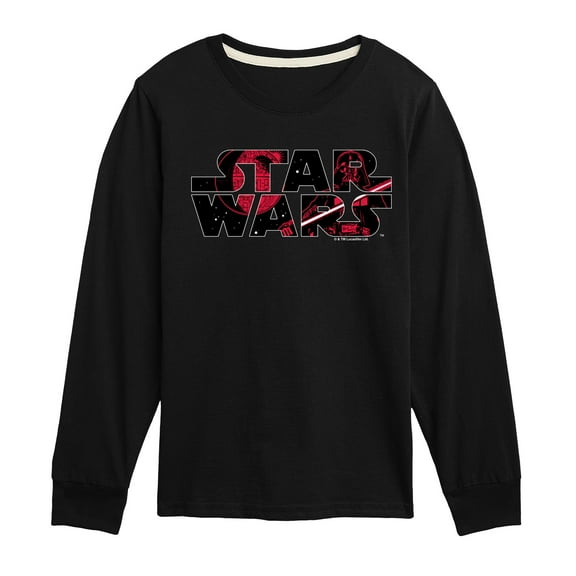 Star Wars - Logo Darth Vader - Toddler And Youth Long Sleeve Tee