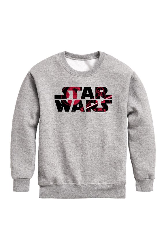 - Logo Vader Fill - Youth Boys Crew Fleece Sweatshirt