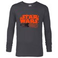 thumbnail image 1 of Star Wars Logo X-Wing Luke Skywalker R2-D2 Splatter Hearts - Long Sleeve T-Shirt for Men - Customized-Charcoal Heather, 1 of 5