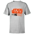 thumbnail image 1 of Star Wars Logo X-Wing Luke Skywalker R2-D2 Splatter Hearts - Short Sleeve T-Shirt for Kids - Customized-Athletic Heather, 1 of 5