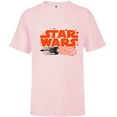 thumbnail image 1 of Star Wars Logo X-Wing Luke Skywalker R2-D2 Splatter Hearts - Short Sleeve T-Shirt for Kids - Customized-Soft Pink, 1 of 5