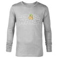 thumbnail image 1 of Star Wars Logo and The Child from The Mandalorian - Long Sleeve T-Shirt for Men - Customized-Athletic Heather, 1 of 5