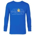 thumbnail image 1 of Star Wars Logo and The Child from The Mandalorian - Long Sleeve T-Shirt for Men - Customized-Navy, 1 of 5