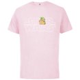 thumbnail image 1 of Star Wars Logo and The Child from The Mandalorian - Short Sleeve Cotton T-Shirt for Adults - Customized-Soft Pink, 1 of 5