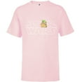 thumbnail image 1 of Star Wars Logo and The Child from The Mandalorian - Short Sleeve T-Shirt for Kids - Customized-Soft Pink, 1 of 5