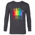 thumbnail image 1 of Star Wars Logo with Pride Icons - Long Sleeve T-Shirt for Men - Customized-Charcoal Heather, 1 of 5