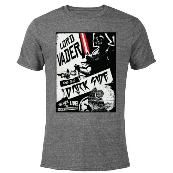 Star Wars Lord Vader and the Dark Side Band - Short Sleeve Blended T-Shirt for Adults - Customized-Dark Heather