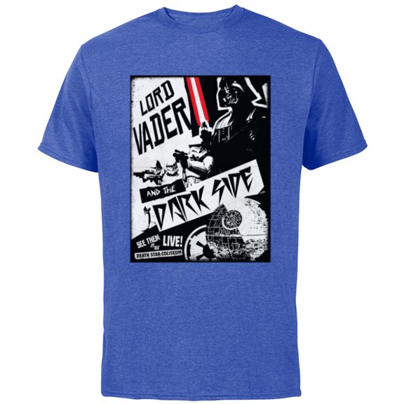 Star Wars Lord Vader and the Dark Side Band - Short Sleeve Cotton T-Shirt for Adults - Customized-Royal Heather