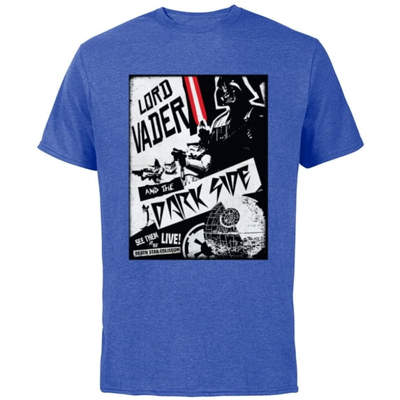 Star Wars Lord Vader and the Dark Side Band - Short Sleeve Cotton T-Shirt for Adults - Customized-Royal Heather