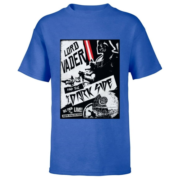 Star Wars Lord Vader and the Dark Side Band - Short Sleeve T-Shirt for Kids - Customized-Royal