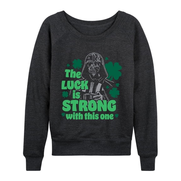 Star Wars - Luck Is Strong - Women's French Terry Long Sleeve Pullover