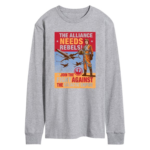 Star Wars - Luke Propoganda Poster - Men's Long Sleeve Graphic T-Shirt