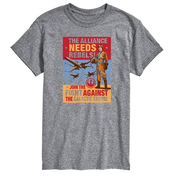 Star Wars - Luke Propoganda Poster - Men's Short Sleeve Graphic T-Shirt