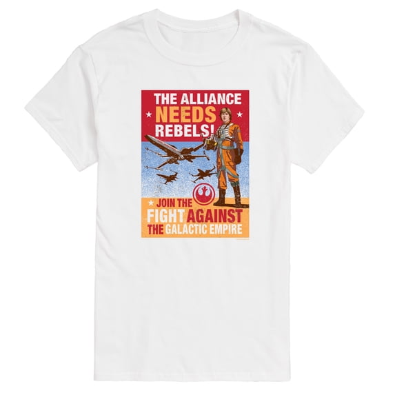 Star Wars - Luke Propoganda Poster - Men's Short Sleeve Graphic T-Shirt