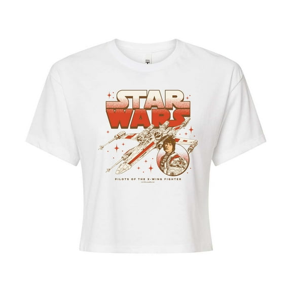 Star Wars - Luke R2 X-Wing - Juniors Cropped Tee