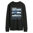 thumbnail image 1 of Star Wars - Luke Saber Schematic - Men's Long Sleeve Tee, 1 of 4