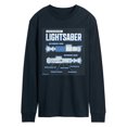 thumbnail image 1 of Star Wars - Luke Saber Schematic - Men's Long Sleeve Tee, 1 of 4