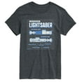 thumbnail image 1 of Star Wars - Luke Saber Schematic - Men's Short Sleeve Tee, 1 of 4