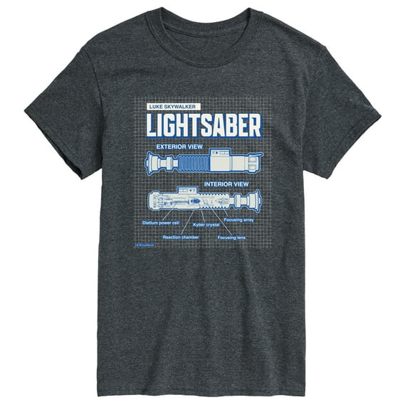 Star Wars - Luke Saber Schematic - Men's Short Sleeve Tee
