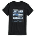 thumbnail image 1 of Star Wars - Luke Saber Schematic - Men's Short Sleeve Tee, 1 of 4
