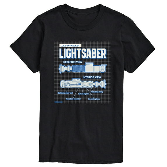Star Wars - Luke Saber Schematic - Men's Short Sleeve Tee