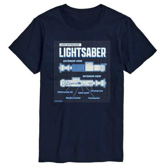 Star Wars - Luke Saber Schematic - Men's Short Sleeve Tee