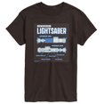 thumbnail image 1 of Star Wars - Luke Saber Schematic - Men's Short Sleeve Tee, 1 of 3