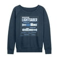 thumbnail image 1 of Star Wars - Luke Saber Schematic - Women's French Terry Pullover Sweatshirt, 1 of 4