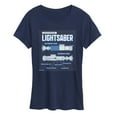 thumbnail image 1 of Star Wars - Luke Saber Schematic - Women's Short Sleeve Classic Fit Tee, 1 of 5