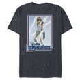 thumbnail image 1 of Star Wars Luke Skywalker 70s Retro - Short Sleeve Blended T-Shirt for Adults - Customized-Navy Heather, 1 of 5