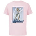 thumbnail image 1 of Star Wars Luke Skywalker 70s Retro - Short Sleeve Cotton T-Shirt for Adults - Customized-Soft Pink, 1 of 5