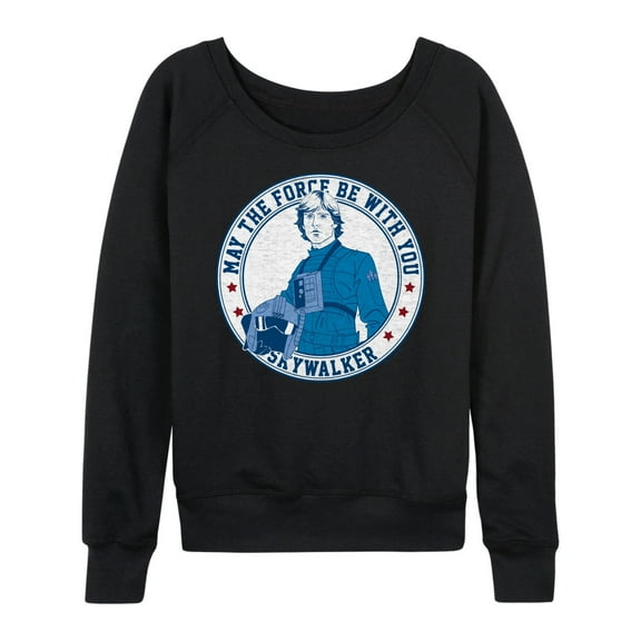 Star Wars - Luke Skywalker Americana - Women's French Terry Pullover Long Sleeve Shirt