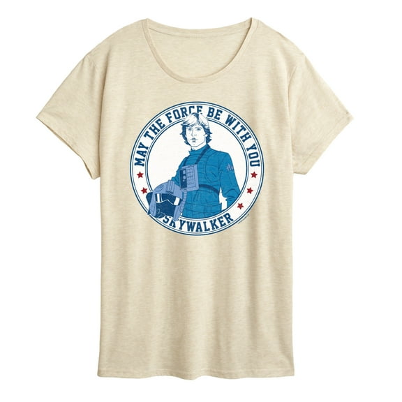 Star Wars - Luke Skywalker Americana - Women's Short Sleeve Classic Fit Tee