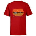 thumbnail image 1 of Star Wars Luke Skywalker “Be Home by Second Sunset” Funny - Short Sleeve T-Shirt for Kids - Customized-Red, 1 of 5