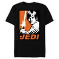 thumbnail image 1 of Star Wars Luke Skywalker Rebel Jedi - Short Sleeve Blended T-Shirt for Adults - Customized-Black, 1 of 5