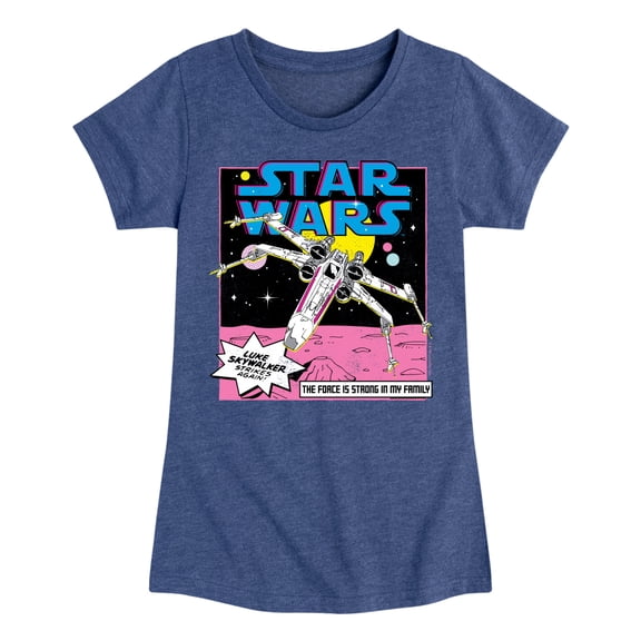 Star Wars - Luke Skywalker Ship - Toddler And Youth Girls Fitted Short Sleeve Tee